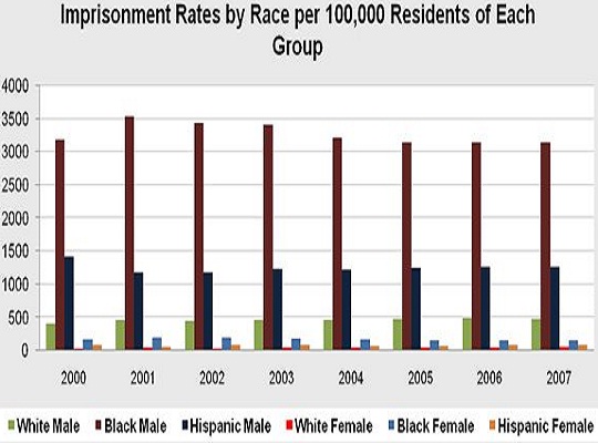 US Prison Population by Race