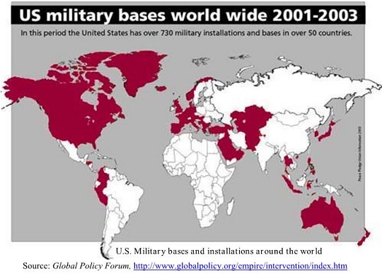 U.S. Military bases and installations around the world